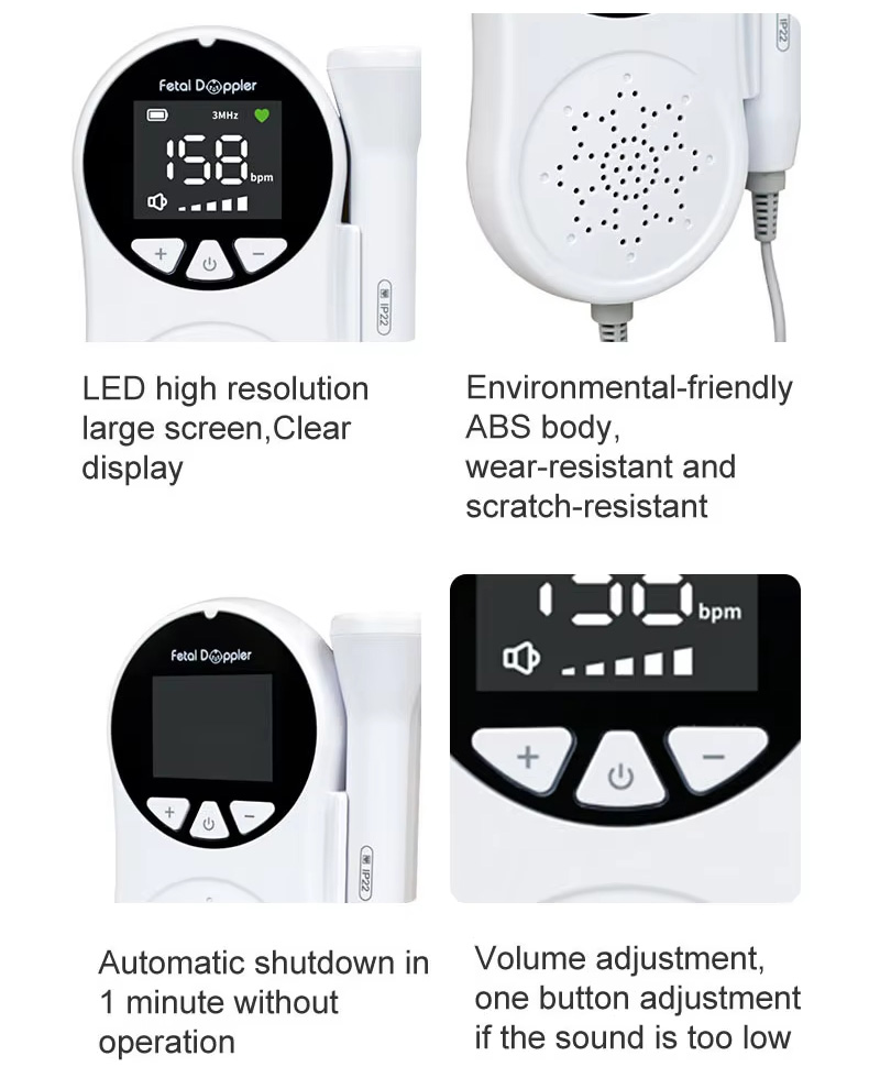 CONTEC 10A(LED) Fötus herzfrequenz-detektor / Herzschlag Gerät Baby