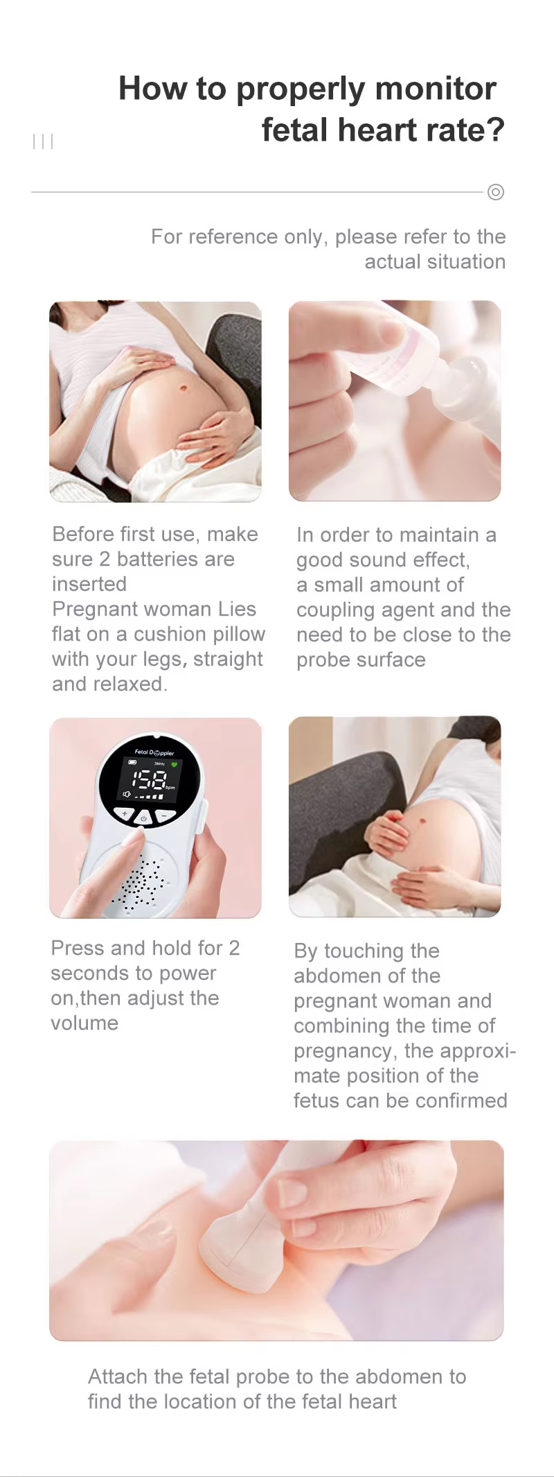 CONTEC 10A(LED) Fötus herzfrequenz-detektor / Herzschlag Gerät Baby