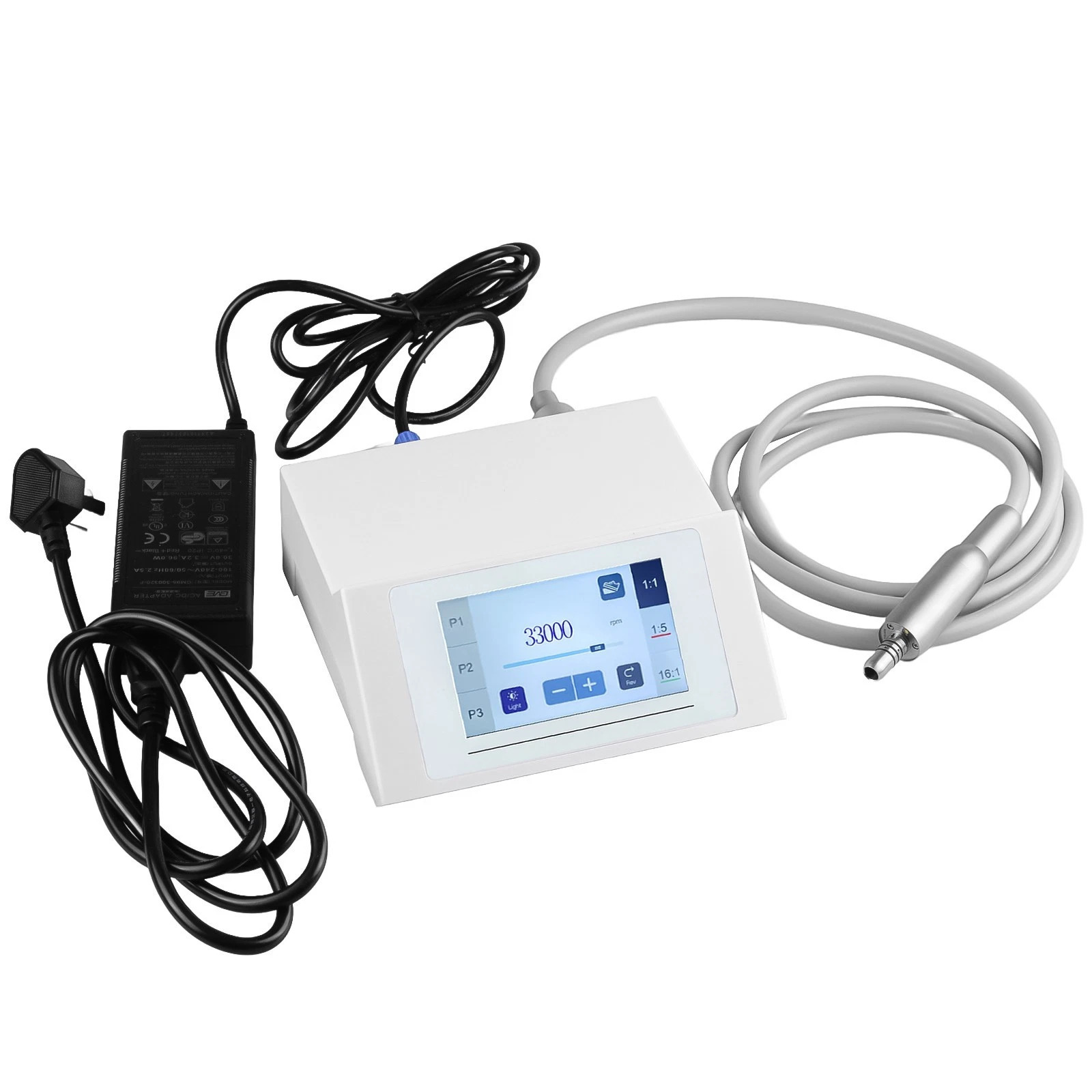 Bürstenloser Motor für Zahnrestaurationen (Touchscreen, 4-Loch-Anschluss, einstellbare Drehzahl)