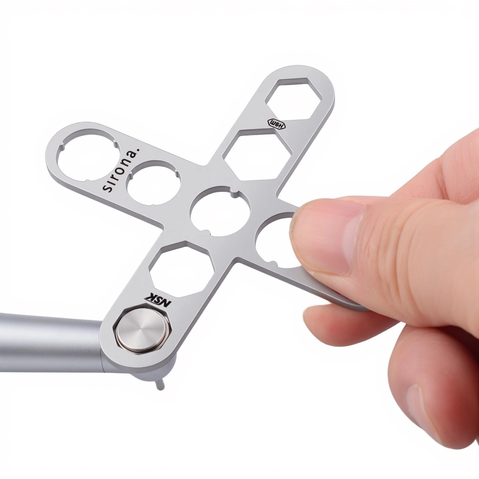 Werkzeug zum Öffnen der hinteren Kappe von Dental-Turbinenhandstücken