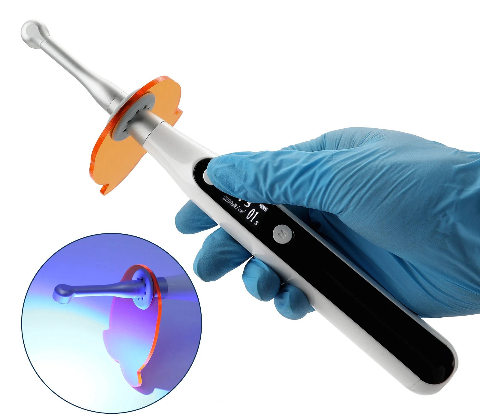 PULIHUA PLH-320 Dental-Polymerisationslampe (3000 mW/cm²) mit 7 Arbeitsmodi
