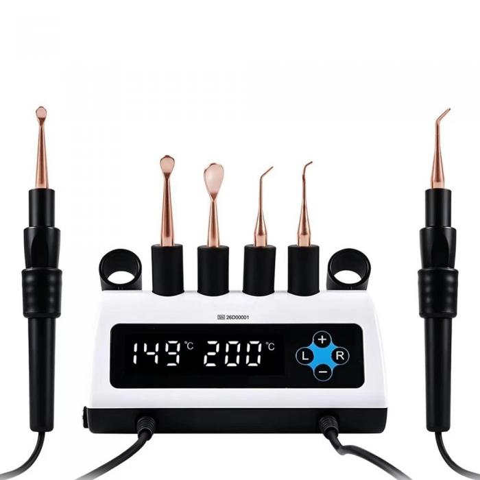 Elektrisches Dental-Wachsmesser (Doppel-stift) mit 6 Wachsspitzen zum Modellieren und Formen