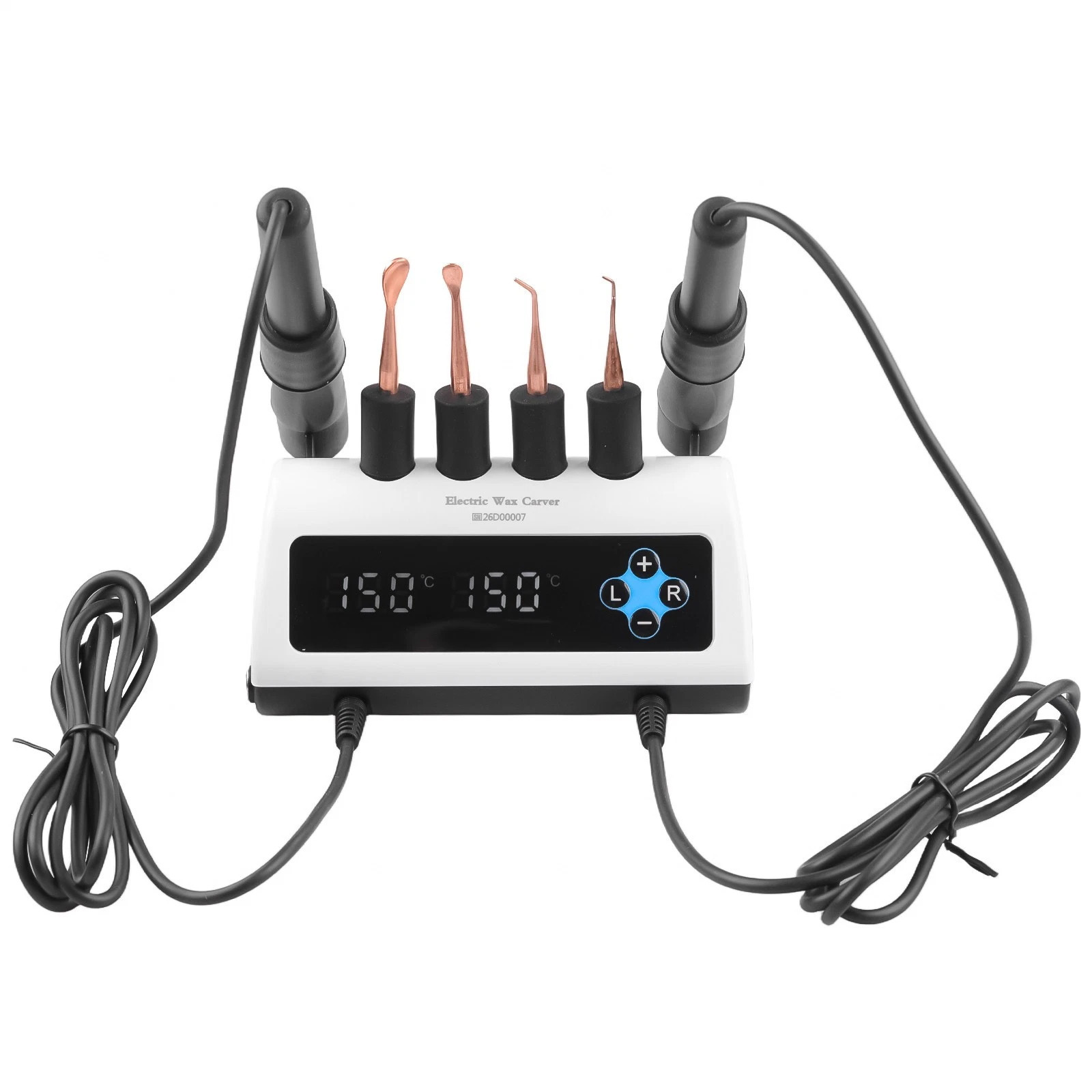 Elektrisches Dental-Wachsmesser (Doppel-stift) mit 6 Wachsspitzen zum Modellieren und Formen