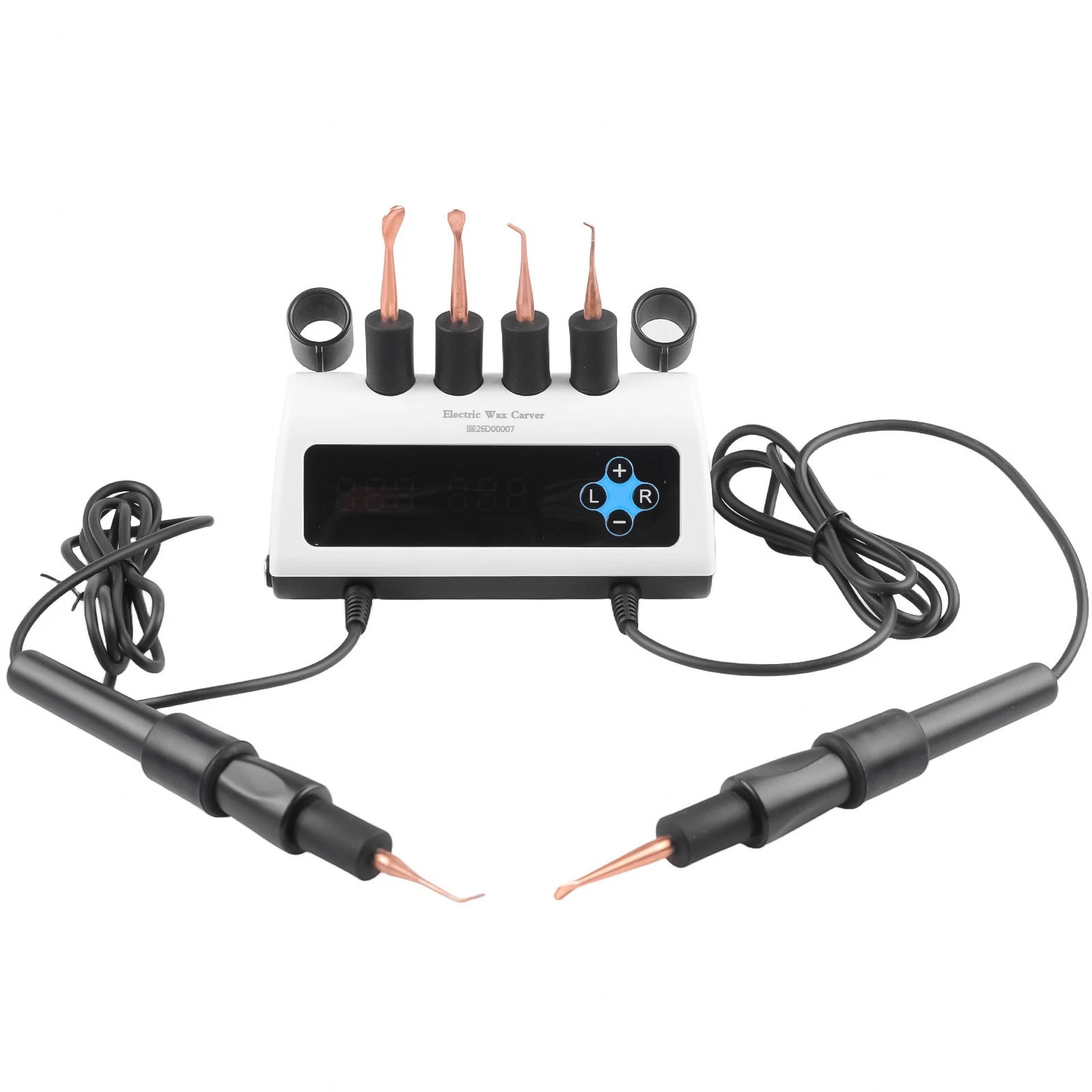 Elektrisches Dental-Wachsmesser (Doppel-stift) mit 6 Wachsspitzen zum Modellieren und Formen