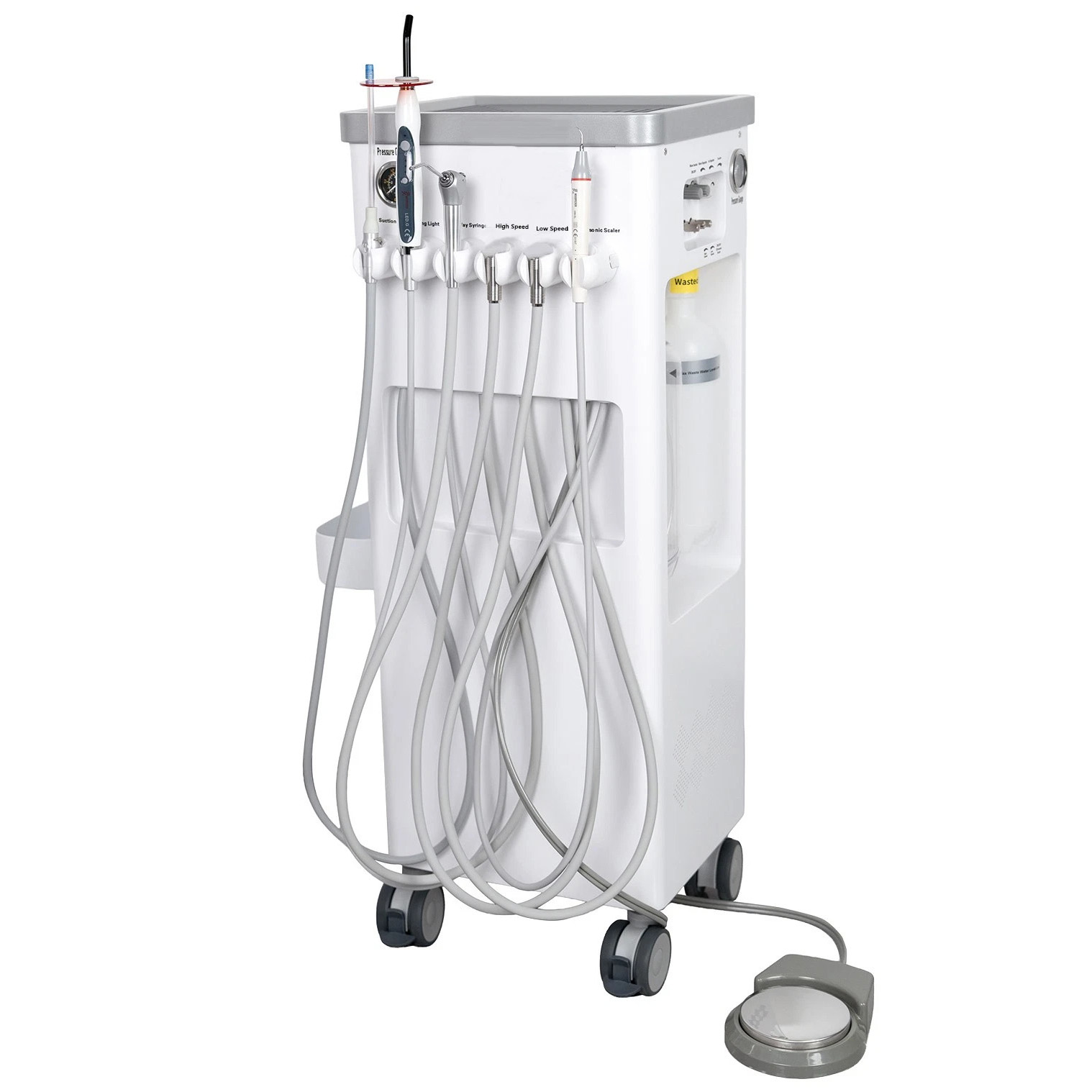 ANZHI AZ-202-2 Mobile behandlungseinheit mit Luftkompressor + Ultraschallscaler