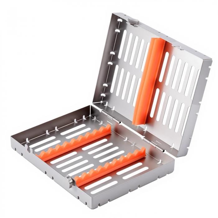 Instrumenten sterilisierkassette 185 x 142 x 40 mm (einzelne kassette für 10 instrumente)