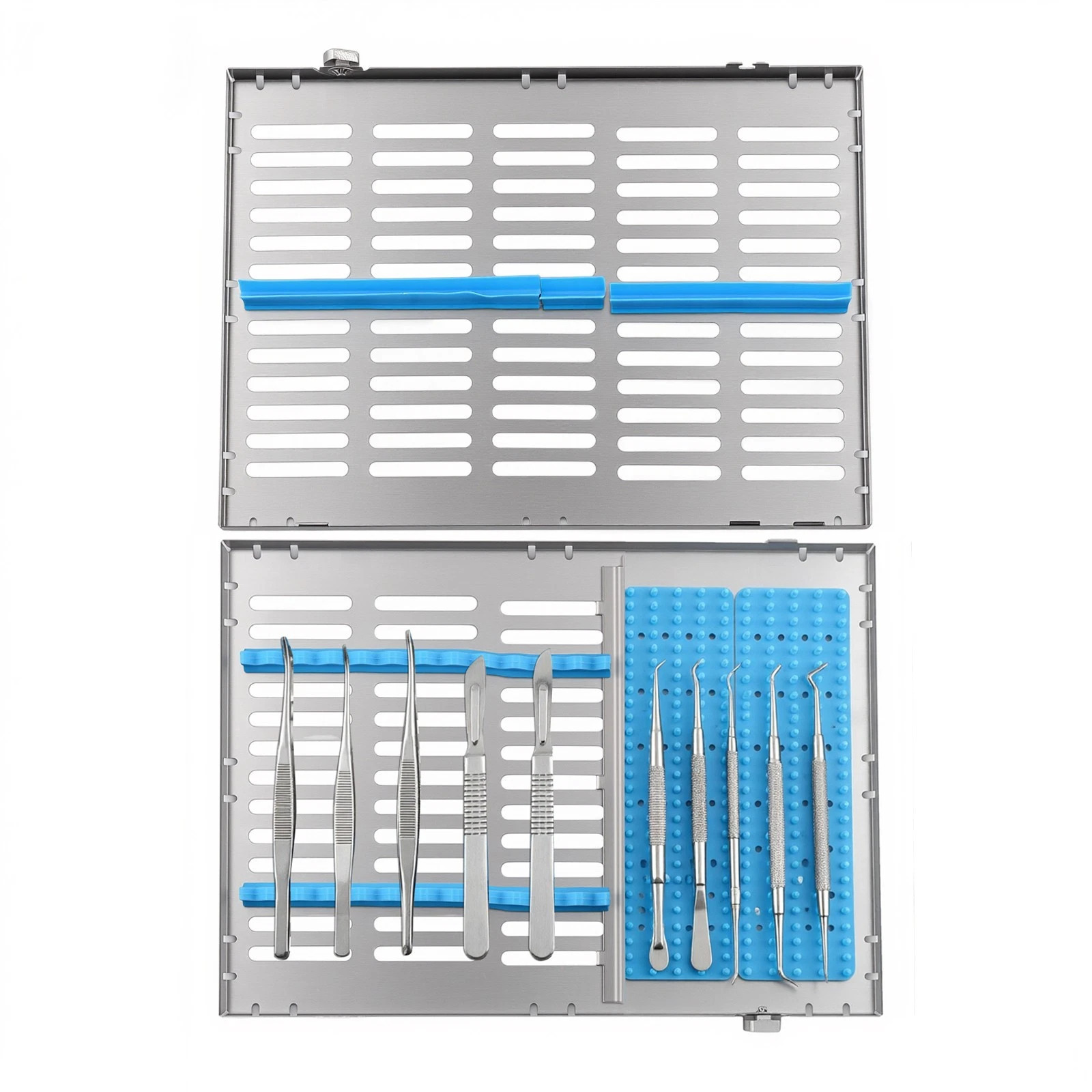 Instrumenten sterilisierkassette Typ A 280 x 205 x 32 mm (einzelne kassette für 20 instrumente)