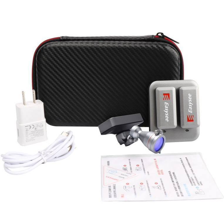YUYO WL-1-II 5W Kabellose Dental Lupenbrille Licht mit 3 Magnetischen Batterien