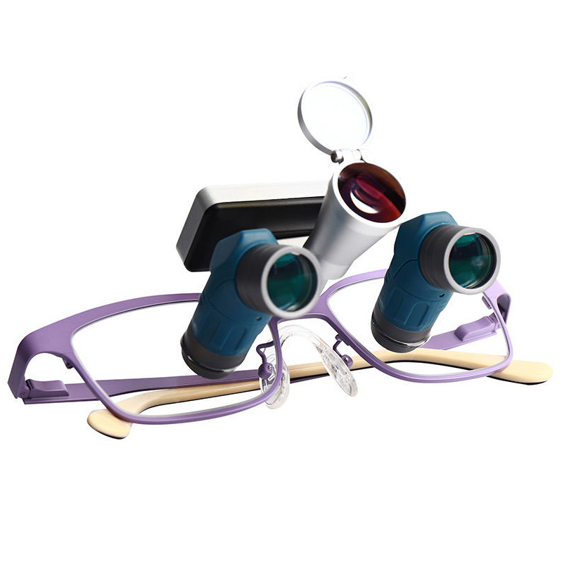 YUYO ET-2+WL-2-001-II 3,5x 5x 7x Zoom-Lupenbrille Zahnmedizin mit Licht Zahnarzt