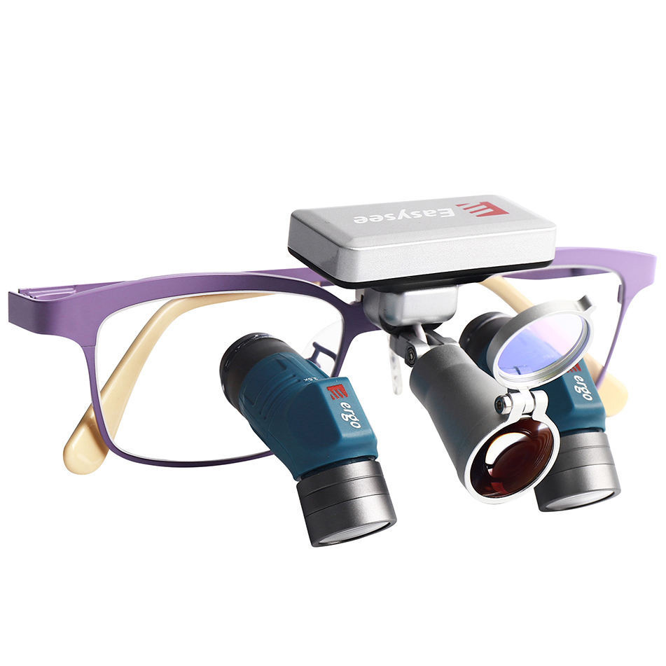 YUYO ET-2+WL-2-001-II 3,5x 5x 7x Zoom-Lupenbrille Zahnmedizin mit Licht Zahnarzt