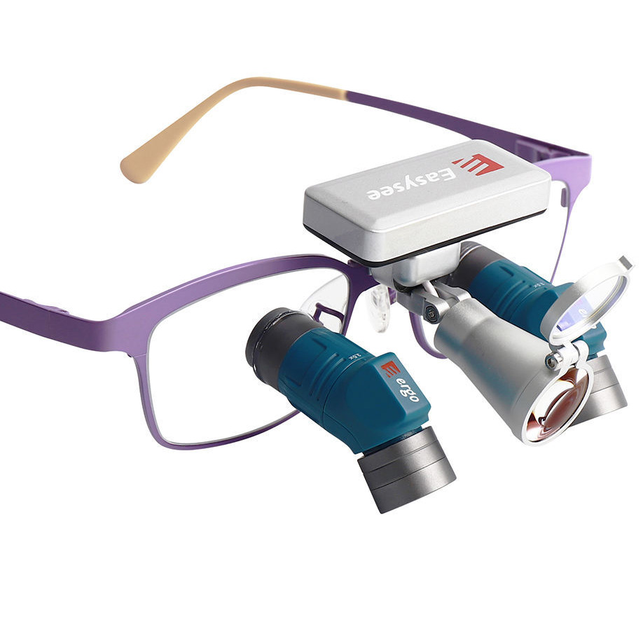 YUYO ET-2+WL-2-001-II 3,5x 5x 7x Zoom-Lupenbrille Zahnmedizin mit Licht Zahnarzt