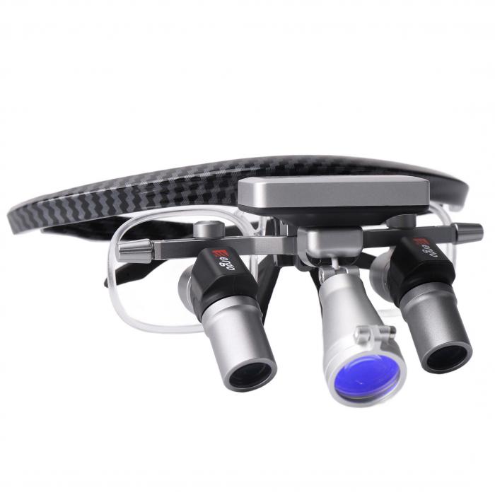 YUYO EL1+WL1 3X/4X/5X/6X Ergo Flip-up Lupenbrille mit kabellosem LED-licht