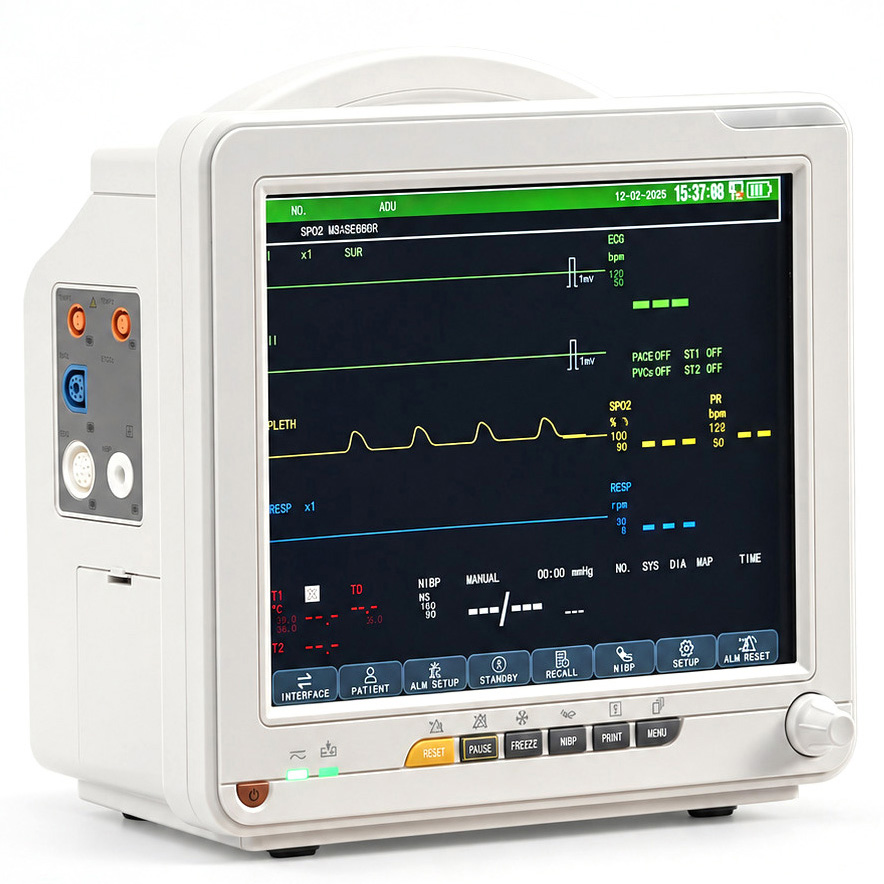 SINNOR SNP9000N 12'' Patientenmonitor 6 Parameter (EKG, Atmung, Temperatur, NIBP, SpO2, Puls)