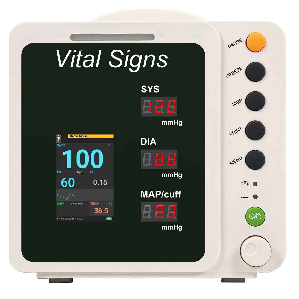 SINNOR SNV800P Multiparameter-Patientenmonitor mit 6 Vitalparametern