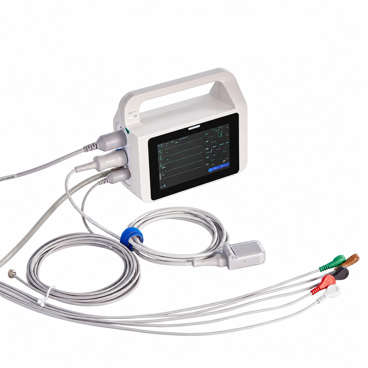 Zahnärztlicher Multiparameter-Patientenmonitor mit 5-Zoll-Touchscreen und 6-Parameter-Anzeige