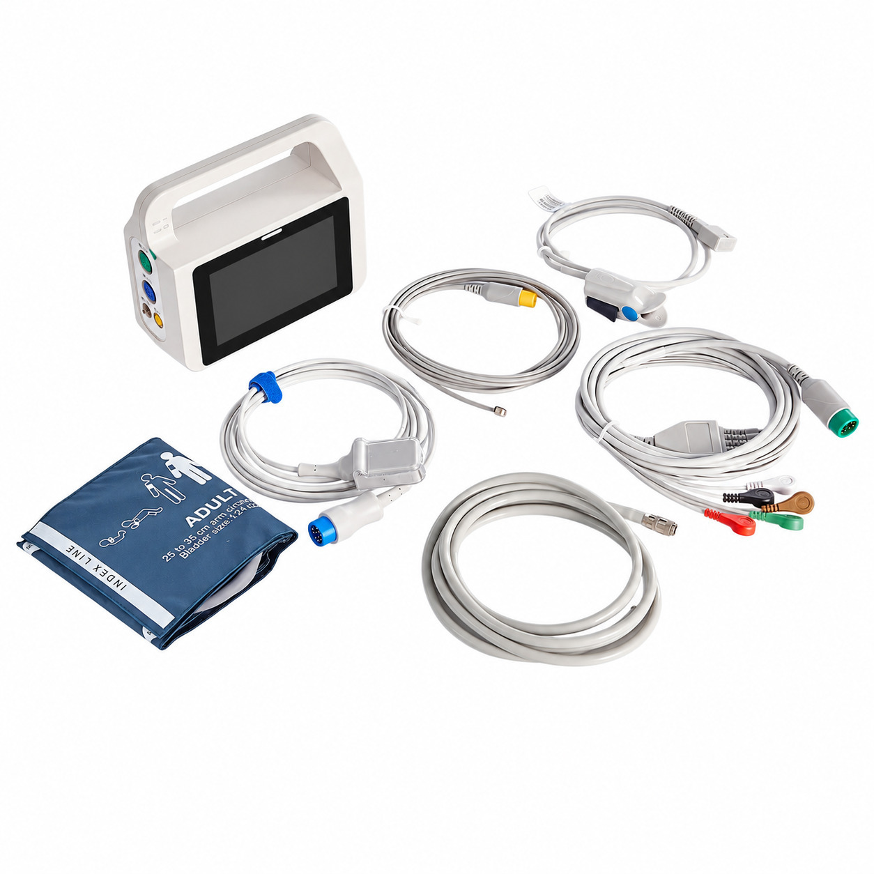 Zahnärztlicher Multiparameter-Patientenmonitor mit 5-Zoll-Touchscreen und 6-Parameter-Anzeige