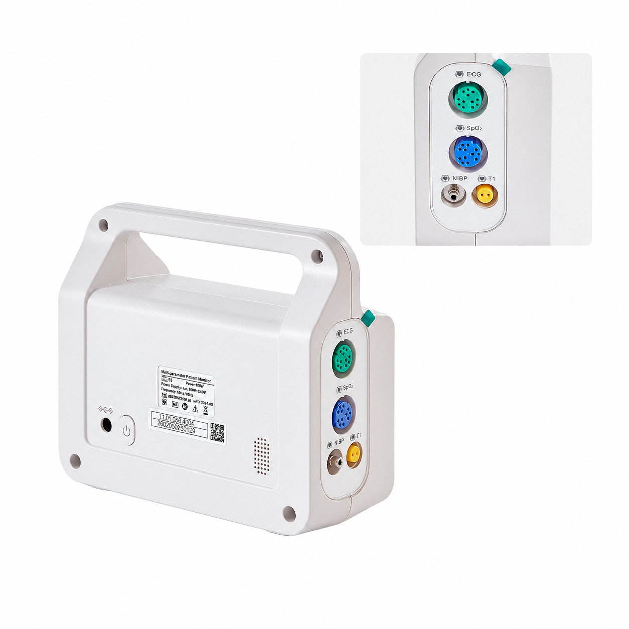 Zahnärztlicher Multiparameter-Patientenmonitor mit 5-Zoll-Touchscreen und 6-Parameter-Anzeige
