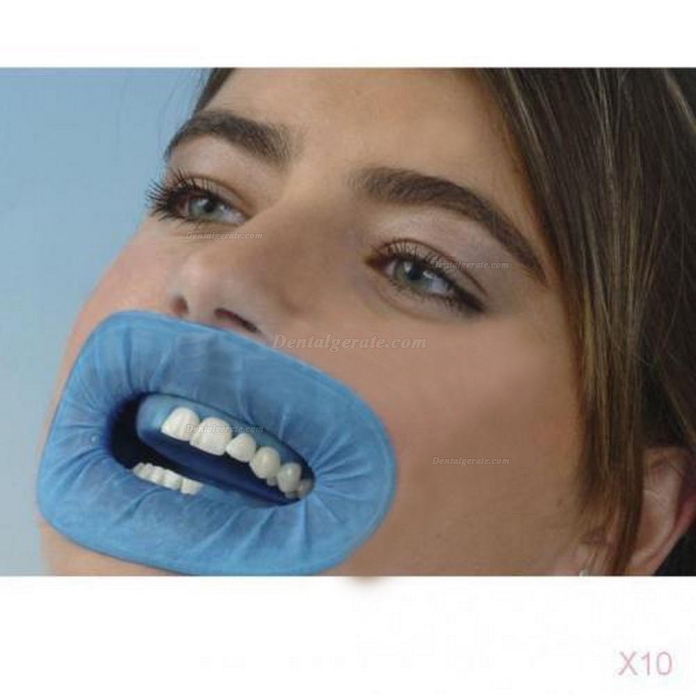 10x Dental Einweg Sterile Kofferdam 9 cm Wangenhalter &Ouml;ffner Blau