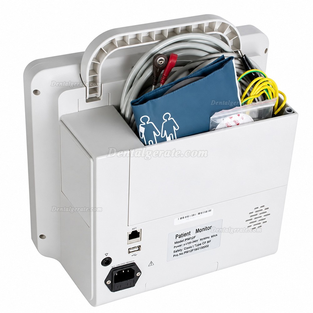 12-Zoll-Multiparameter-Patientenmonitor EKG/Atemwege/Temperatur/NIBP/SpO2/PR 12-Zoll-Multiparameter-Patientenmonitor EKG/Atemwege/Temperatur/NIBP/SpO2/PR