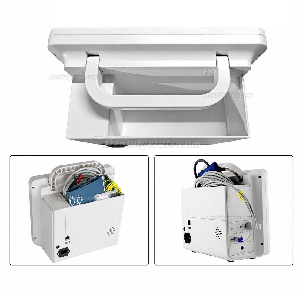 12-Zoll-Multiparameter-Patientenmonitor EKG/Atemwege/Temperatur/NIBP/SpO2/PR 12-Zoll-Multiparameter-Patientenmonitor EKG/Atemwege/Temperatur/NIBP/SpO2/PR