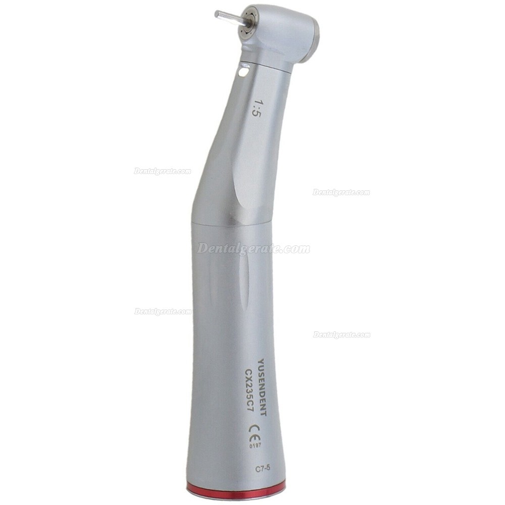 YUSENDENT C-PUMA INT+ Dental Eingebauter Elektromotor + CX235C7-1 1:5 Glasfaser Rotes Winkelst&uuml;ck