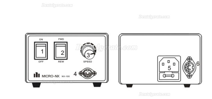 Maisilao&reg; NX100-100C Mikromotor-Nagelpoliermaschine mit 3.5000RPM