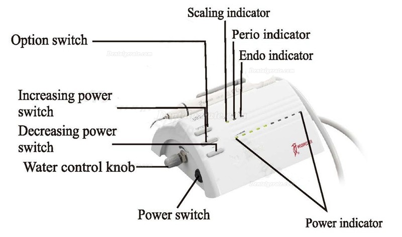 Woodpecker® UDS-P Ultraschall-Scaler Kompatibel EMS Woodpecker® UDS-P Ultraschall-Scaler Kompatibel EMS