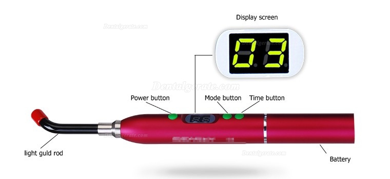 Zahnarzt Polymerisationslampe D1 Wireless LED-Lampe 1400mw Zahnarzt Polymerisationslampe D1 Wireless LED-Lampe 1400mw