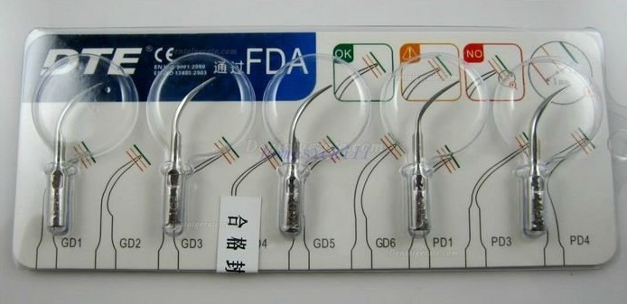 Woodpecker® DTE D1 Ultraschall Piezo Scaler 5 Spitzen Woodpecker® DTE D1 Ultraschall Piezo Scaler 5 Spitzen