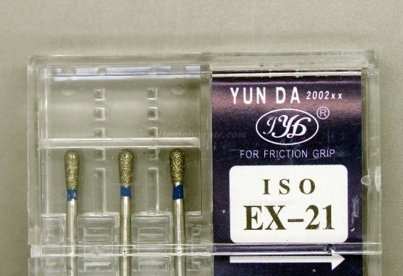 1.6mm Diamantbohrer Bits Bohrer FG EX-21 100 Stück 1.6mm Diamantbohrer Bits Bohrer FG EX-21 100 Stück