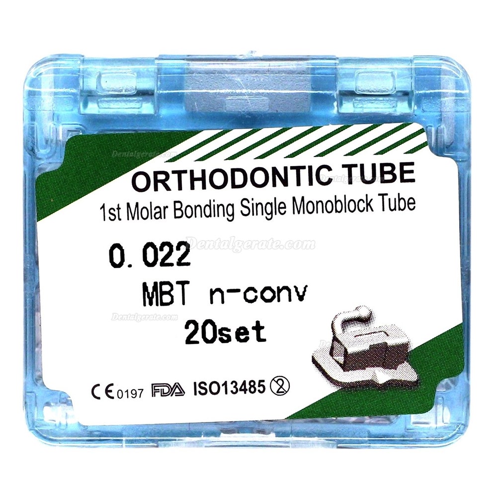 20 Sets Kieferorthopädische Monoblock Bukkal Rohre Bukkalröhrchen 1st 2nd Molar Roth MBT 0.022 20 Sets Kieferorthopädische Monoblock Bukkal Rohre Bukkalröhrchen 1st 2nd Molar Roth MBT 0.022