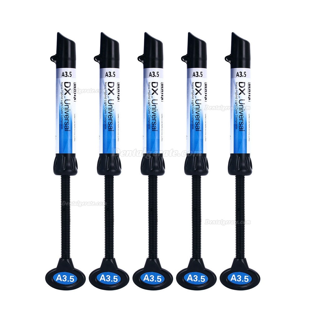 5Pcs A3.5 Lichthärtende Dental Hybridkunstharz Composite Syringe 5Pcs A3.5 Lichthärtende Dental Hybridkunstharz Composite Syringe