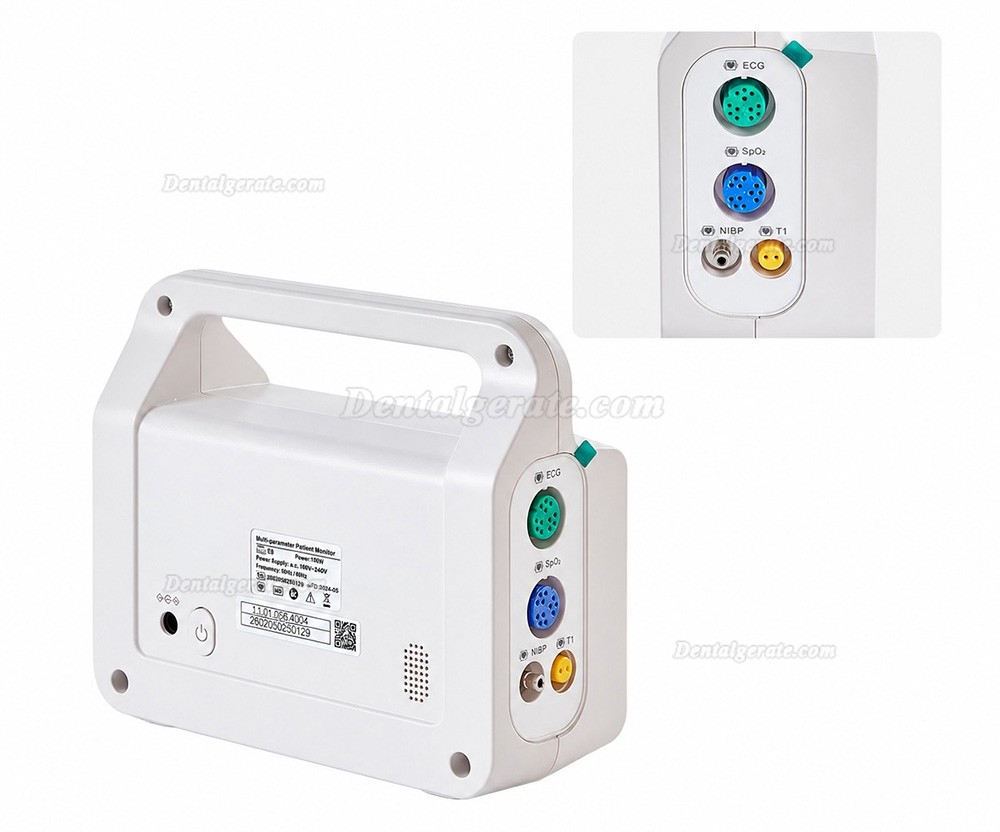 Zahn&auml;rztlicher Multiparameter-Patientenmonitor mit 5-Zoll-Touchscreen und 6-Parameter-Anzeige