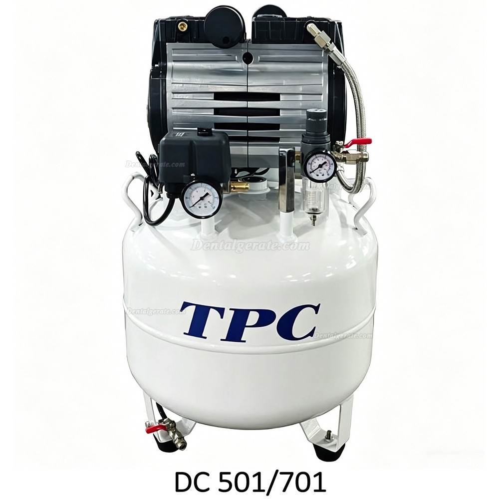 TPC DC701/702/703/704 zahnarzt leisel&auml;ufer &ouml;lfreien kompressor 32-120 liter