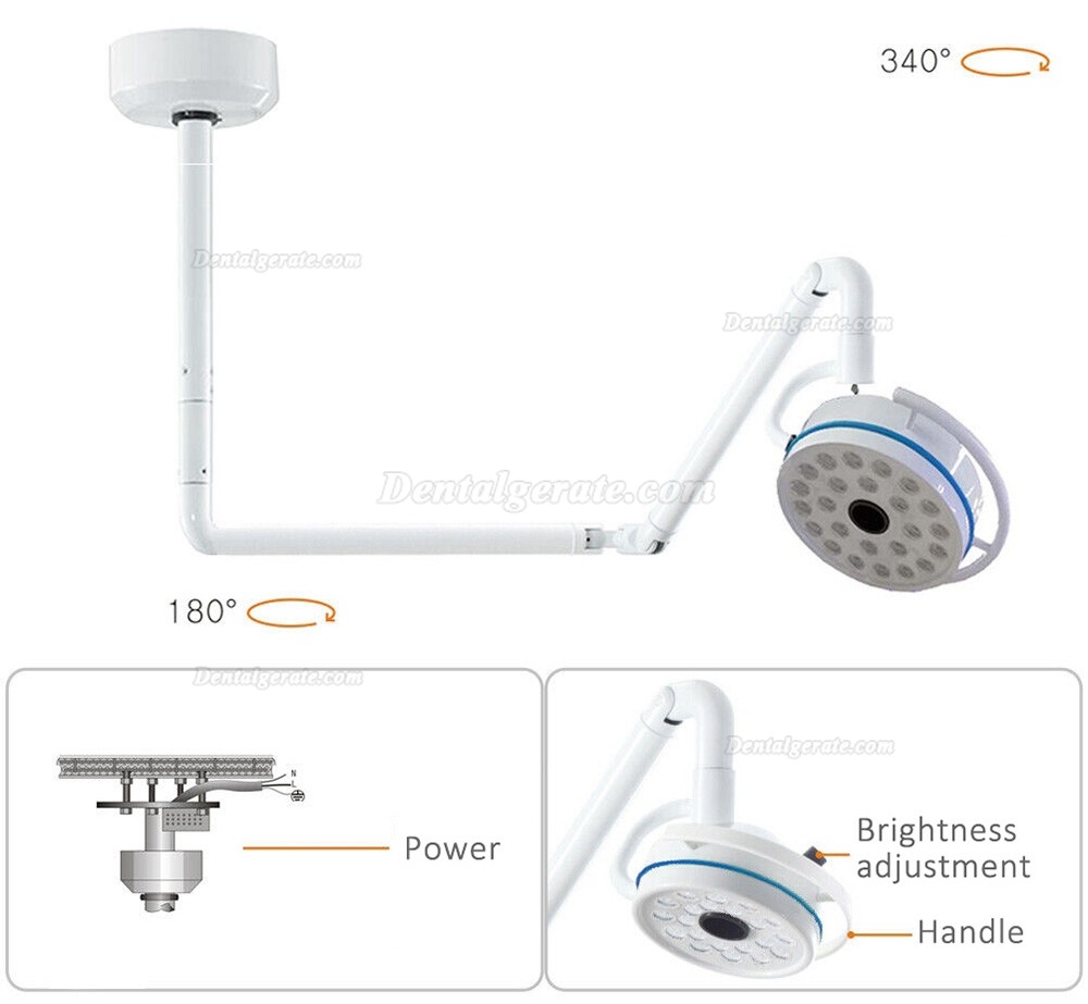 Dental 72W Deckenmontierte Dentalleuchte, Schattenlose Operationsleuchte