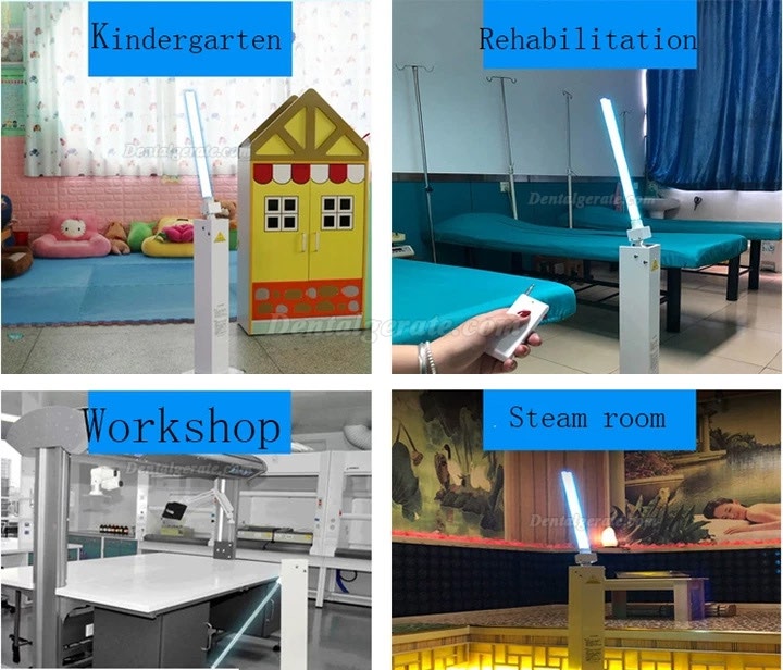 100-150 Watt Indoor Mobile Uvc Sterilisator Desinfektionslampe Keimt&ouml;tendes uv Desinfektions Lampe mit R&auml;dern