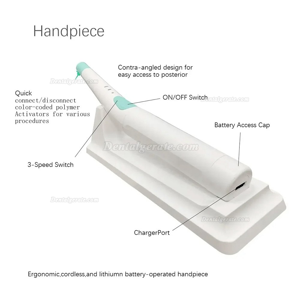 YAHOPE A3 Endoaktivator (Endo Activator Handst&uuml;ck) mit 120 St&uuml;ck Spitzen