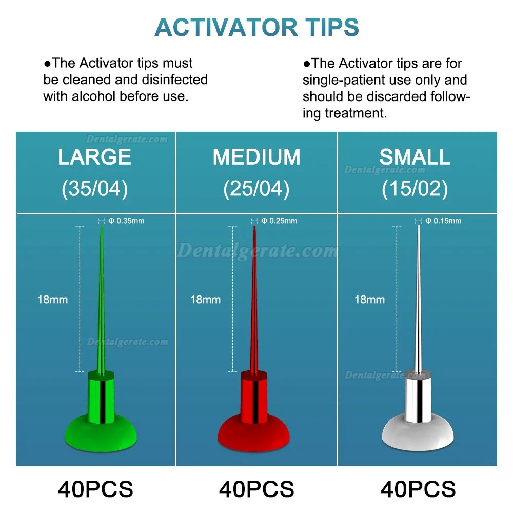 YAHOPE A3 Endoaktivator (Endo Activator Handst&uuml;ck) mit 120 St&uuml;ck Spitzen