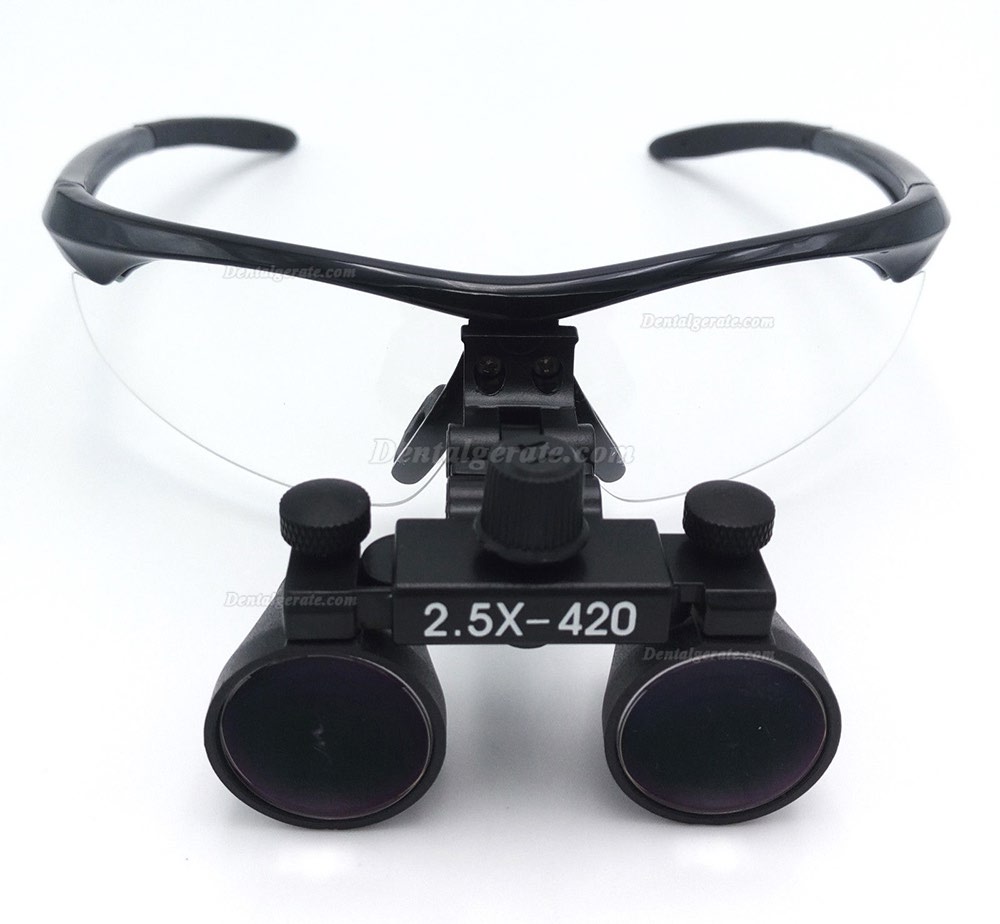 2.5X Dental Chirurgisch Lupenbrille + 3W LED Scheinwerferlampe + Aluminium Box
