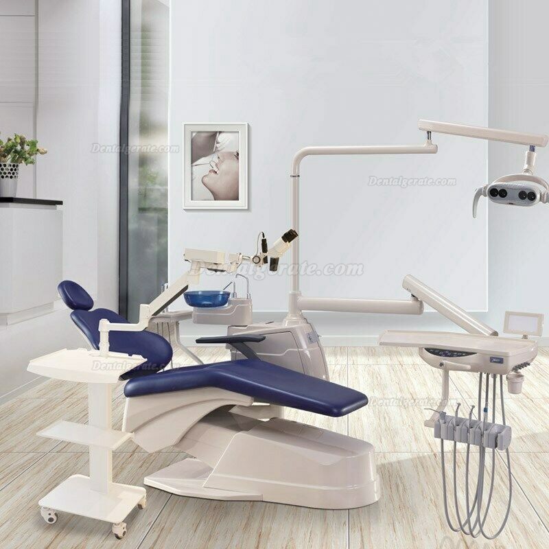 Dental Chirurgisches Operationsmikroskop mit 5W LED-Licht & Zahnarzt Trolley f&uuml;r HNO, Zahn&auml;rztlich