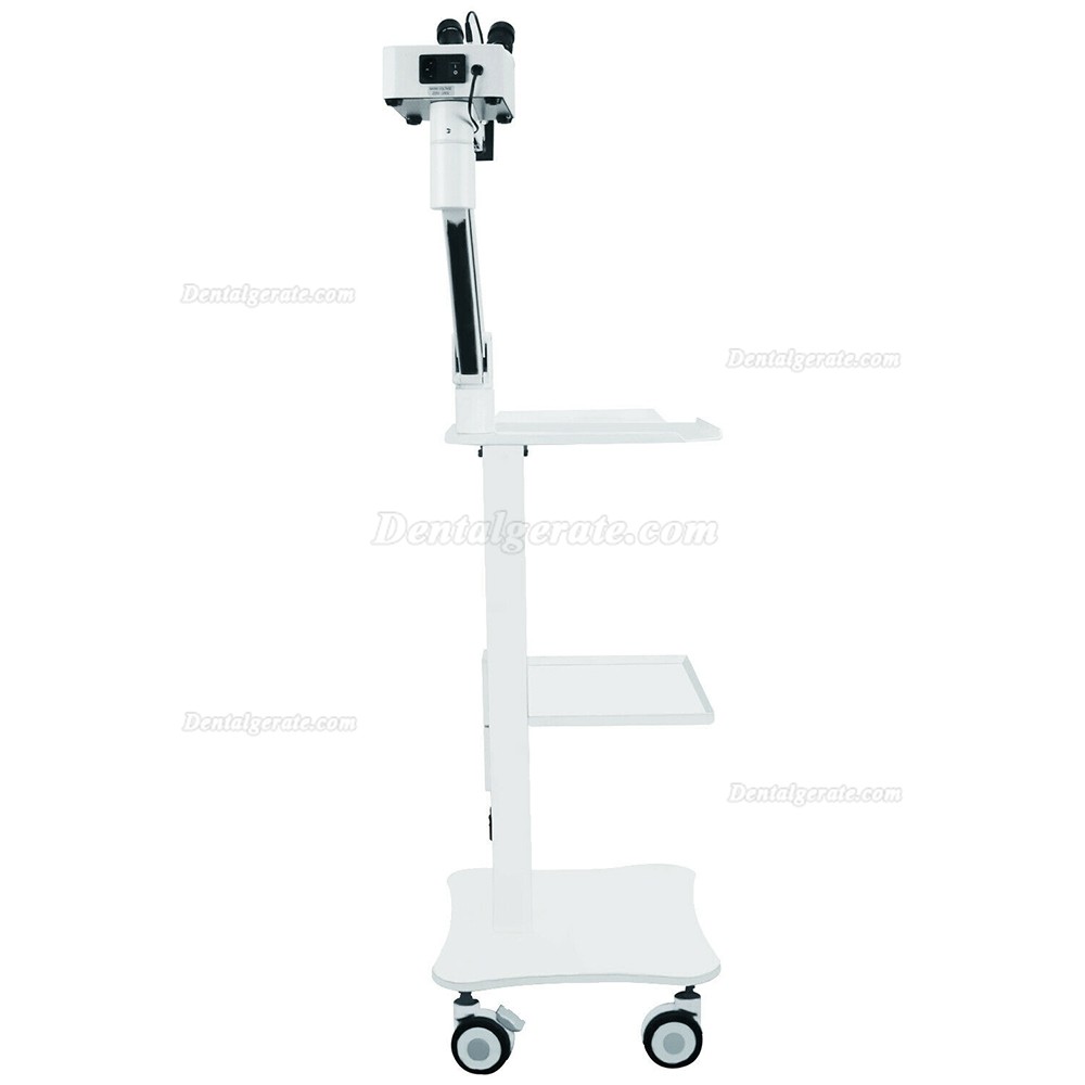 Dental Chirurgisches Operationsmikroskop mit 5W LED-Licht & Zahnarzt Trolley f&uuml;r HNO, Zahn&auml;rztlich