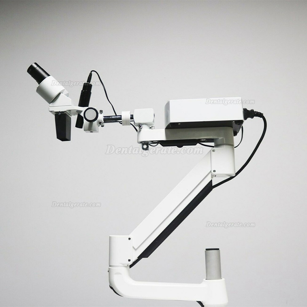 Dental Chirurgisches Operationsmikroskop mit 5W LED-Licht & Zahnarzt Trolley f&uuml;r HNO, Zahn&auml;rztlich