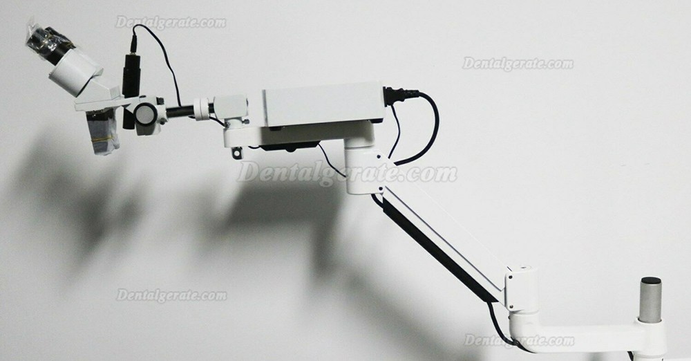 Dental Chirurgisches Operationsmikroskop mit 5W LED-Licht & Zahnarzt Trolley f&uuml;r HNO, Zahn&auml;rztlich