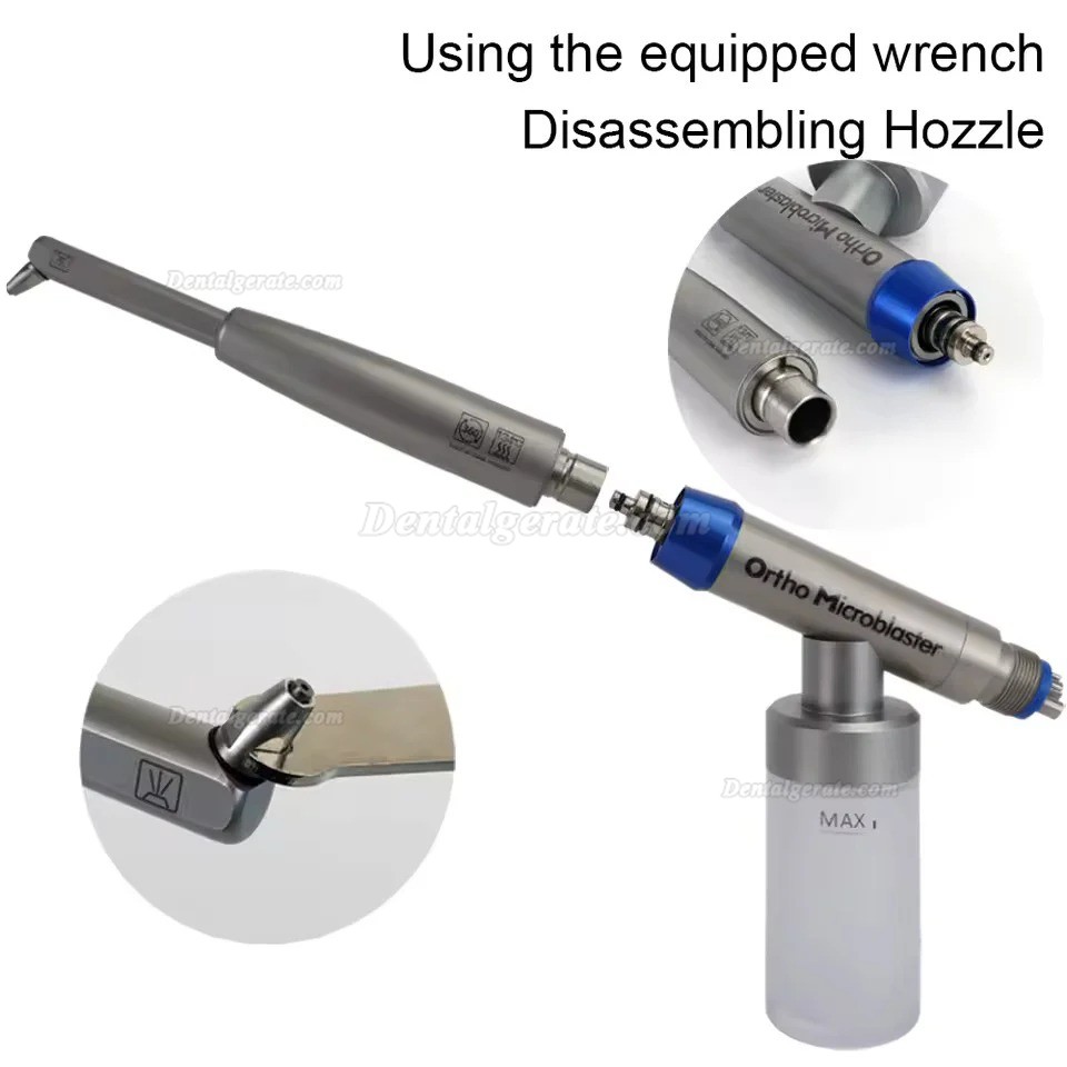 Dental Aluminiumoxid Intraoral Pneumatische Mikrosandstrahler mit 4 Löchern Dental Aluminiumoxid Intraoral Pneumatische Mikrosandstrahler mit 4 Löchern