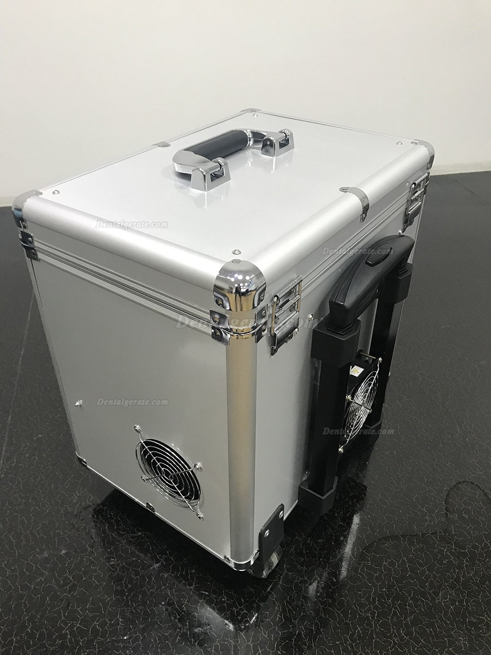 Best&reg; BD-402A Faseroptik Mobile dentaleinheit mit Rad Stahltank (Kompressor + Saugeinheit + Triplexspritze)