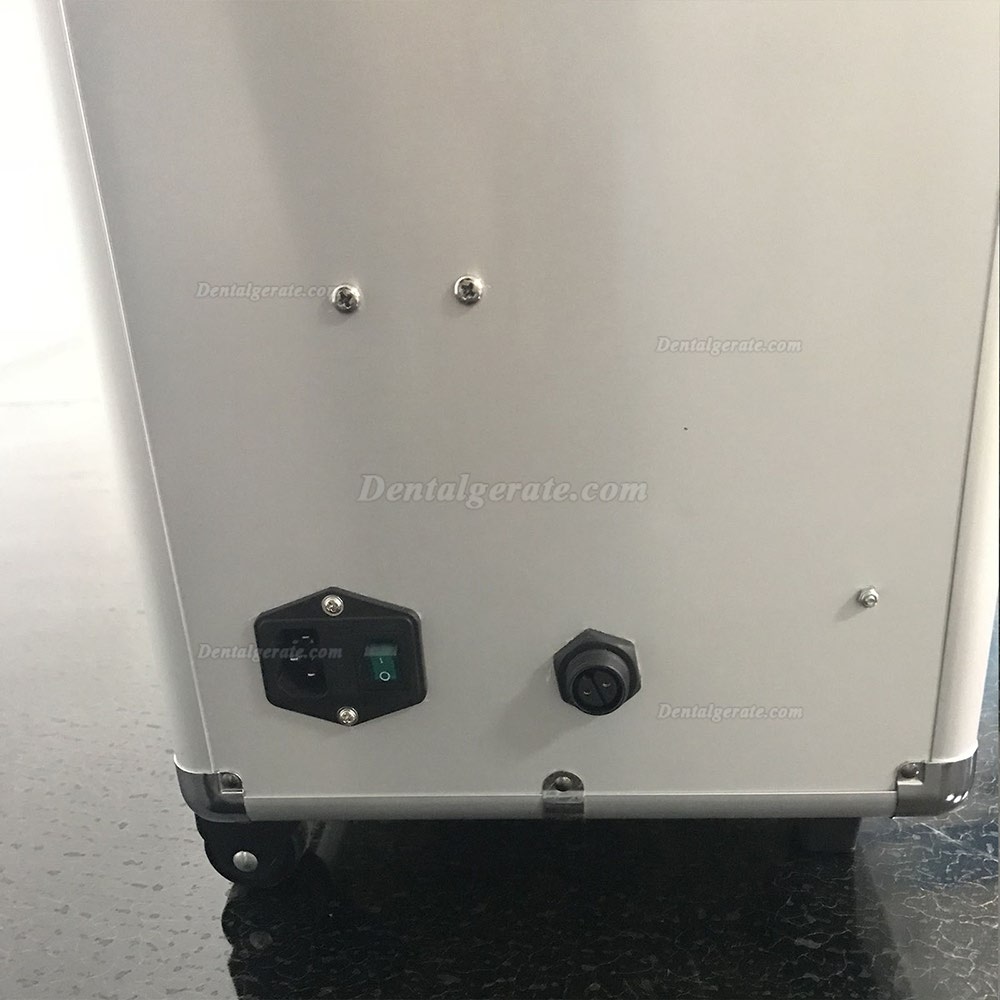 Best&reg; BD-402A Faseroptik Mobile dentaleinheit mit Rad Stahltank (Kompressor + Saugeinheit + Triplexspritze)