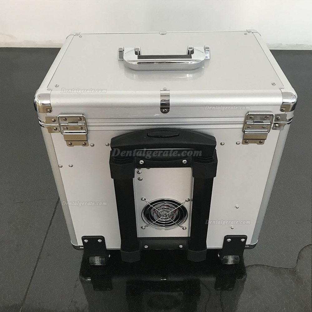 Best® Faseroptik BD-402B Mobile Dentaleinheit mit Rad Edelstahl-Einbaubecken und Wasserflaschen Best® Faseroptik BD-402B Mobile Dentaleinheit mit Rad Edelstahl-Einbaubecken und Wasserflaschen