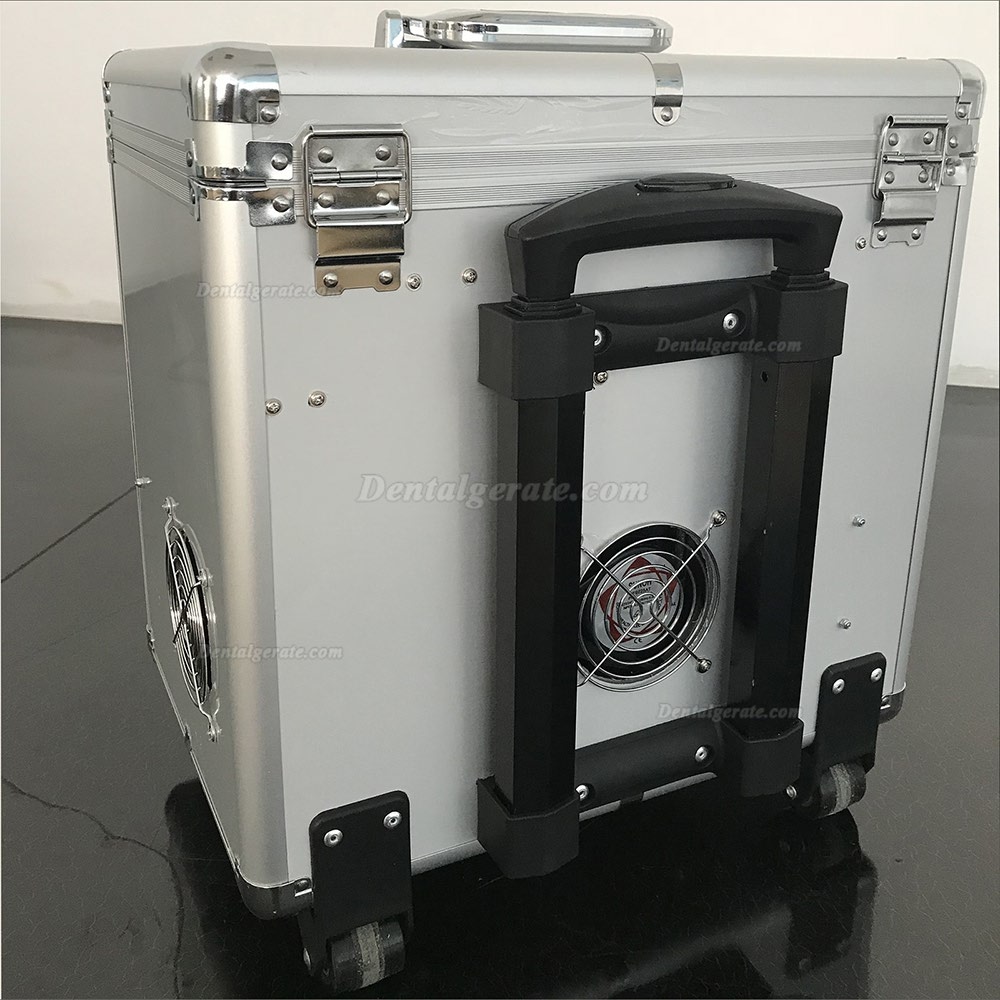 Best® Faseroptik BD-402B Mobile Dentaleinheit mit Rad Edelstahl-Einbaubecken und Wasserflaschen Best® Faseroptik BD-402B Mobile Dentaleinheit mit Rad Edelstahl-Einbaubecken und Wasserflaschen