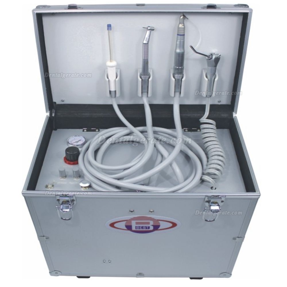 Best&reg; BD-402 Mobile Dentaleinheit + Greeloy GU-P101 Tragbare Zahnarztst&uuml;hle mit schwarzem Rucksack