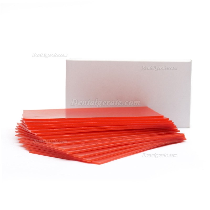 5 Box Dental Lab Basisplatte Wachs Kieferorthopädische Basisplatte Rote Utility-Wachsblätter 5 Box Dental Lab Basisplatte Wachs Kieferorthopädische Basisplatte Rote Utility-Wachsblätter